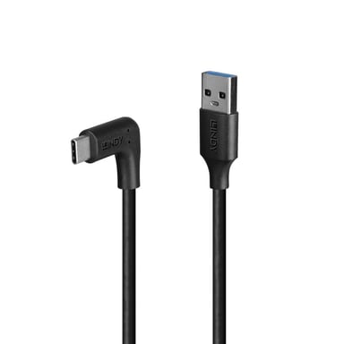 Lindy Câble USB 3.2 Type A vers C de 1.5m, 90°, 10Gbit/s - Neuf