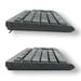 MCL ACK-301W/N teclado RF inalámbrico AZERTY Francés Negro