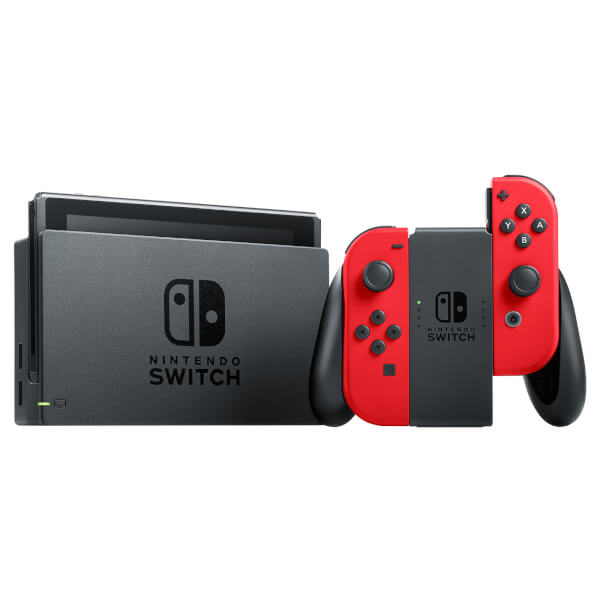 Console Nintendo Switch + 1 paire de Joy Con + 1 code de téléchargement pour Super Mario Odyssey - vue 2