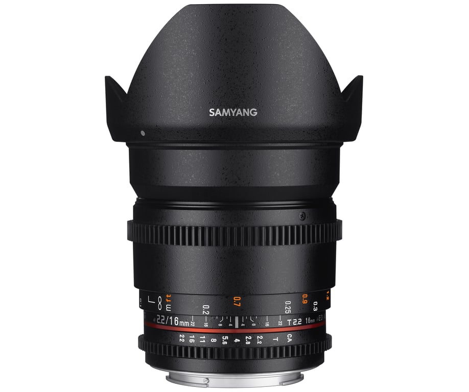 Samyang 16mm T2.2 VDSLR ED AS UMC CS II SLR Neuf - vue 3