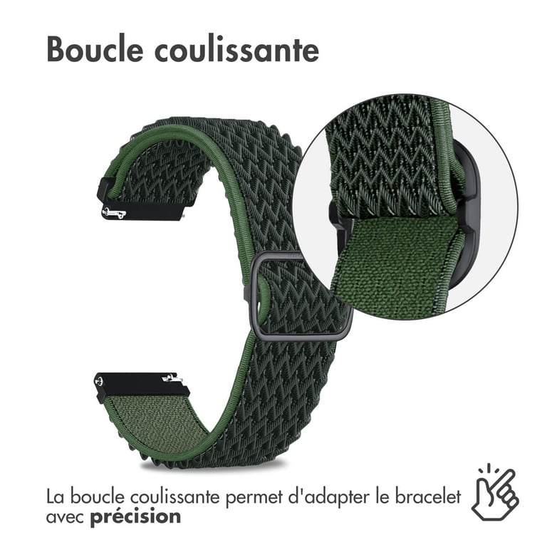 Bracelet 18mm Élastique en nylon - vue 5