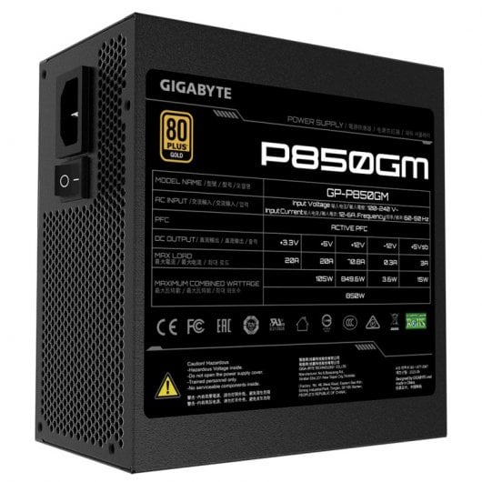 Gigabyte P850GM 80 Plus Gold Modulaire Neuf - vue 3