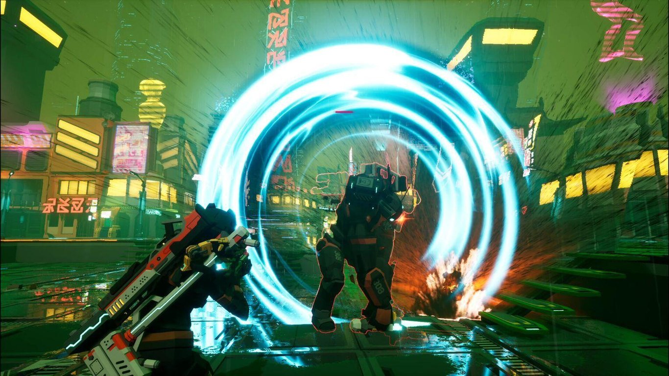 Jeux PS5 PQUBE ArcRunner Action rogue lite Cyberpunk Mode en ligne - vue 4