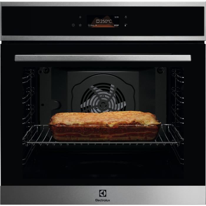 Four encastrable Pyrolyse Chaleur tournante pulsée ELECTROLUX EOF8P08X Inox Porte froide 59 4 x 59 4 x 56 8 cm - vue 4