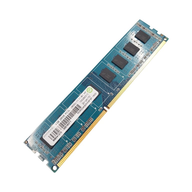 4Go RAM DDR3  RMR5040MM58F9F-1600  PC3L-12800U 1600MHz 2Rx8 - Très bon état Très bon état - N/A reconditionné disponible sur Pixmania