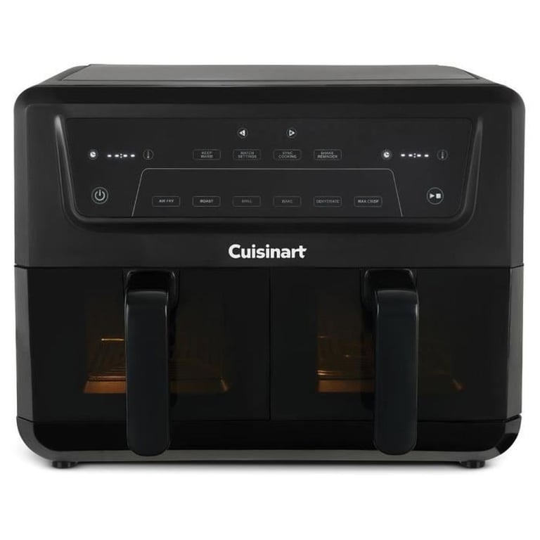 Friteuse D'Air Chaud CUISINART Airfryer AFD10XBLE – 10,4 L, 2400 W, Double Cuves - vue 3