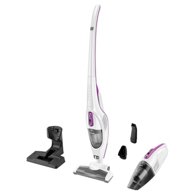 Sencor SVC 7814VT aspiradora de pie y escoba eléctrica Aspiradora escoba 2 en 1 Batería Secar HEPA Sin bolsa Negro, Blanco 2,2 Ah