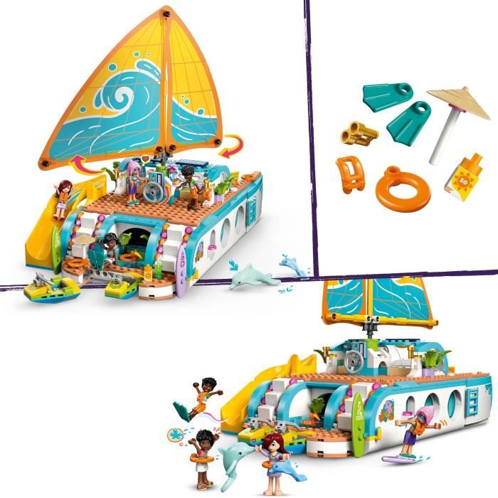 Friends 42664 L'Aventure en Bateau - Jeu Créatif  des 8 ans avec Dauphins - Neuf