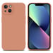 Coque pour Apple iPhone 13 en FLUID ORANGE CLAIR Housse de protection Étui en silicone TPU flexible
