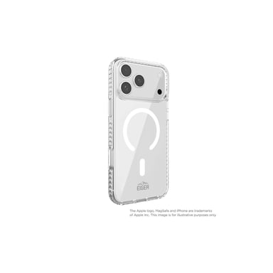 EIGER Custodia Trasparente Ultra-rinforzata Magsafe Ice Grip *Test di Caduta 3 Metri* per iPhone 17 Pro
