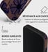 Burga Funda para iPhone 16 Plus MagSafe Tough A prueba de golpes Modelo Velvet Night Lavanda