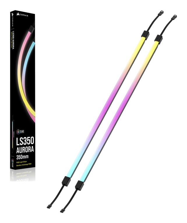 Bandes Lumineuses RGB CORSAIR LS350 350mm 40 LED RVB Fixation Magnétique - vue 2