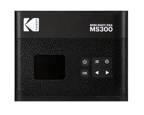 Kodak Mini Shot 3 ERA 4PASS - Cámara instantánea e impresora fotográfica 2 en 1 (3x3) - Diseño retro, conexión Bluetooth, fotos de alta calidad resistentes al agua - Negro