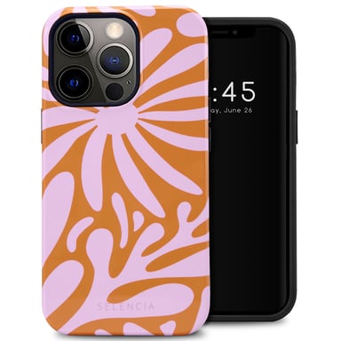 Selencia Coque arrière Vivid pour Apple iPhone 13 Pro - Modern Bloom Pink