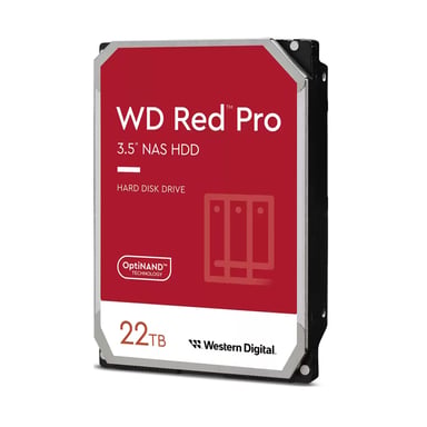 Western Digital Red Pro disque dur 22 To 7200 tr/min 512 Mo 3.5 Série ATA III - Neuf Rouge - vue 4