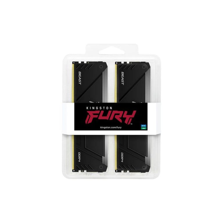 KINGSTON 32G (2x16G) D4 3600Mhz FURY Beast Rgb*KF436C18BB2AK2 32 - Neuf