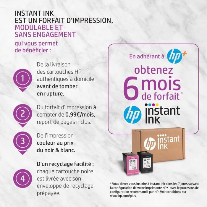 HP Envy 6010e Todo en Uno Color de Inyección de Tinta Copiadora Escáner - Ideal para la familia - 6 meses de tinta instantánea incluida con HP+ - Impresora HP Envy 6010e