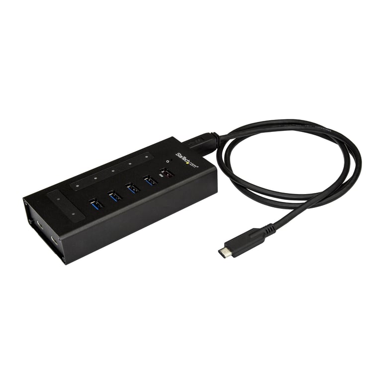 StarTech.com Hub USB C à 7 ports en métal USB Type C vers 5x USB A et 2x USB C USB 3.0 5Gbps Neuf