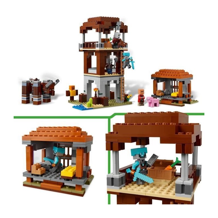 LEGO Minecraft 21278 'Avant Poste De Pillards Et Le Ravageur - vue 5