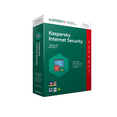 Kaspersky Internet Security 2017 Seguridad de antivirus Base 1 licencia(s) 1 año(s)
