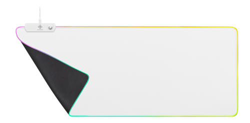 DELTACO GAMING - WHITE LINE WMP90 - Tappetino per mouse XL RGB, spessore 4 mm, 900x360 mm