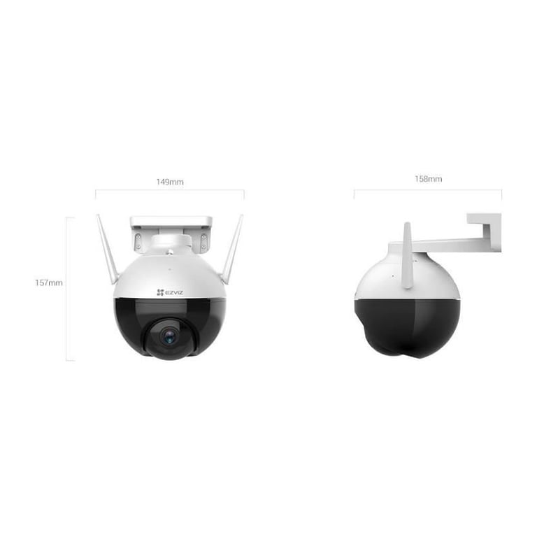 EZVIZ C8C 1080P Caméra Surveillance WiFi Extérieure avec Vision Nocturne en  Couleur, Caméra Exterieur 360°