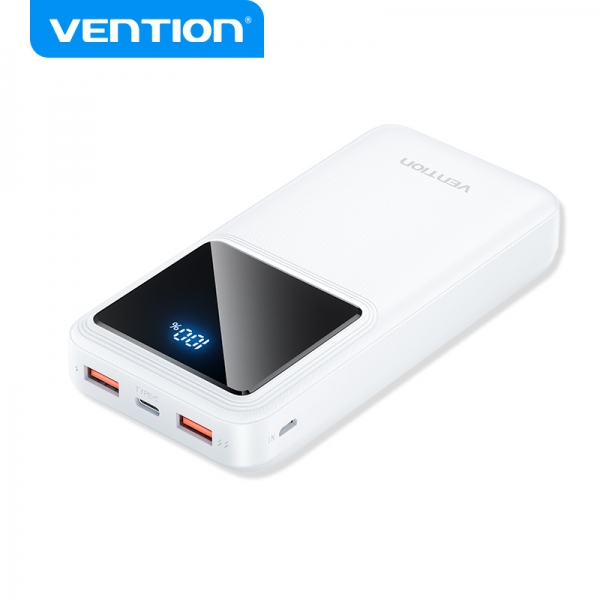 Batterie Vention Powerbank 20000mAh USB C+A+A avec écran LED Couleur Neuf