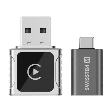 Adaptateur sans fil CarLINK pour CarPlay et Android Auto / Adaptateur USB USB-C Gris