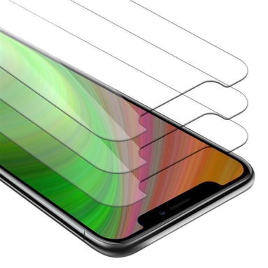 3x Verre trempé pour Apple iPhone XR en HAUTE TRANSPARENT 3x Film de protection d'écran durci tempered glass d'une dureté de 9H avec 3D Touch