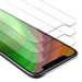 3x Verre trempé pour Apple iPhone XR en HAUTE TRANSPARENT 3x Film de protection d'écran durci tempered glass d'une dureté de 9H avec 3D Touch