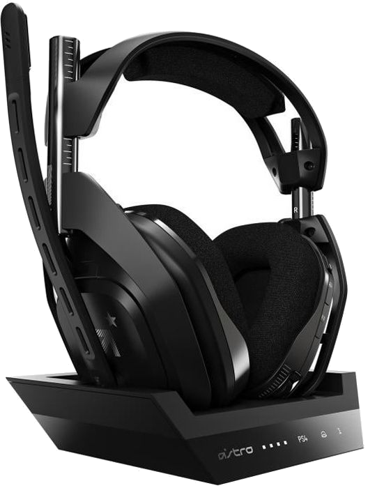 Casque Gaming sans fil + Station de Charge - ASTRO A50 - Compatible avec PS5, PS4, PC, Mac - Noir/Ar
