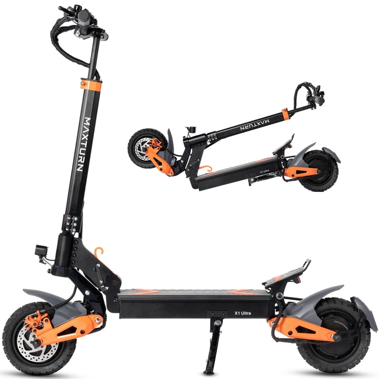 Trottinette Électrique MAXTURN X1 Ultra – 2×1100W Batterie 48V20.8Ah Cadre Aluminium