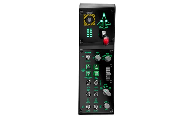 Thrustmaster VIPER Panel Nero Joystick USB + leva di controllo motore PC