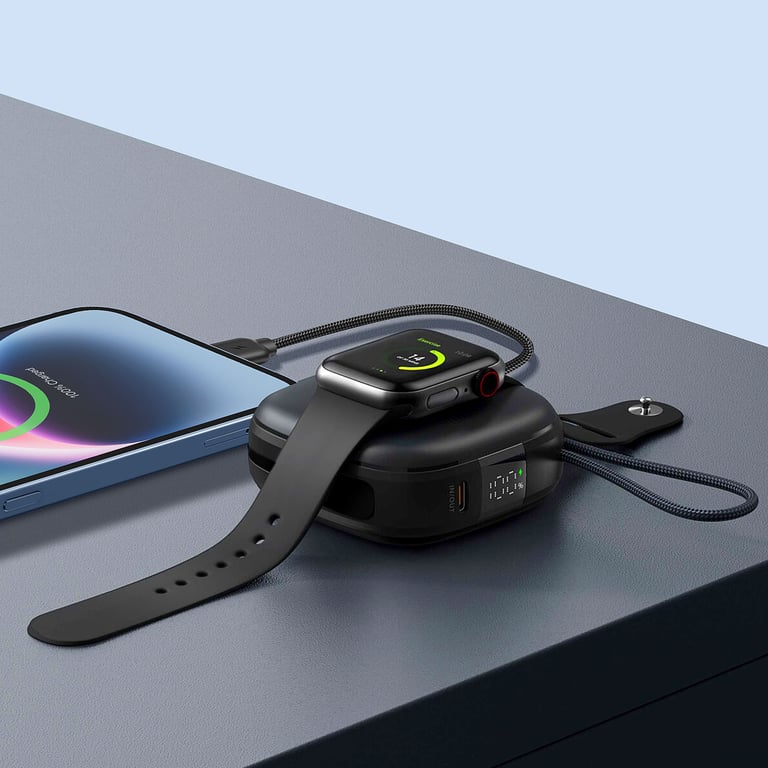 Batterie Externe MagSafe 10000mAh avec Câbles USB C et Lightning Neuf - vue 2