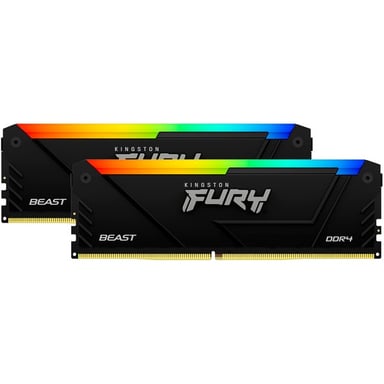 Kingston Technology FURY Beast 32GB 3200MT/s DDR4 CL16 DIMM (Kit de 2) 1Gx8 RGB
