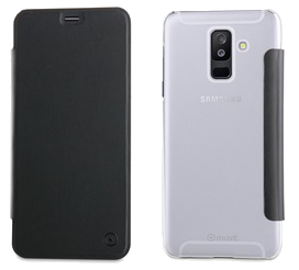 Pp Folio Case Noir: Samsung Galaxy A6+ 2018