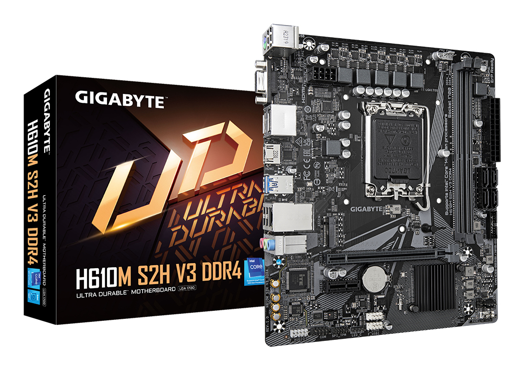 GIGABYTE H610M S2H V3 DDR4 carte mère Intel H610 Express LGA 1700 micro ATX Neuf