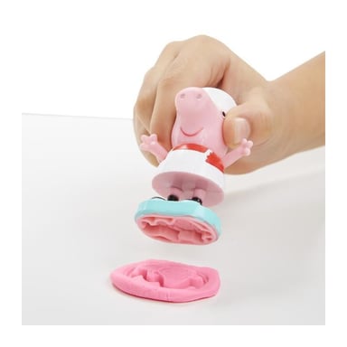 Play-Doh Peppa et le camion de glaces - Figurines Peppa et George et 5 pots de pâte a modeler - Les héros