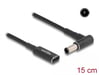 DeLOCK Cavo adattatore per cavo di ricarica per laptop da USB Tipo-C femmina a Sony 6,0 x 4,3 mm maschio, angolato di 90° 15 cm