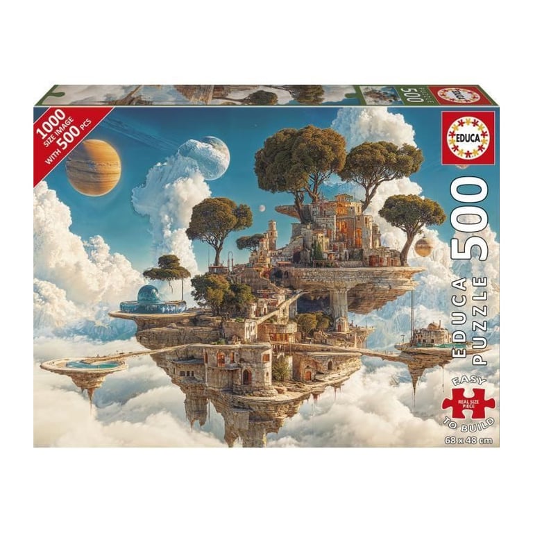 Puzzle EDUCA Royaume des Nuages 500 pièces Thème Fantastique 48 x 68 cm - vue 2