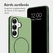 imoshion Coque arrière Color avec Thin MagSafe Ring pour Samsung Galaxy S25 - Vert foncé