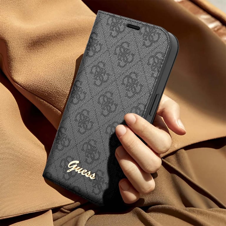 Guess Étui Folio pour iPhone 14 Pro Max Imprimé 4G Tendance Noir - vue 2