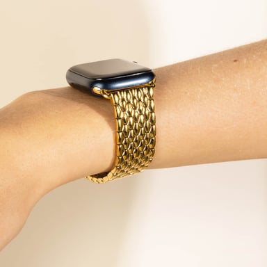 Selencia Bracelet dragon en acier pour Apple Watch | 38/40/41/42 mm - Doré