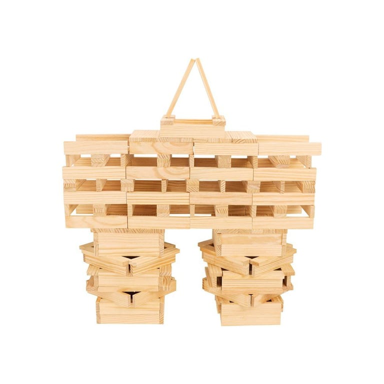 Jeu de construction en bois JEUJURA TéCap Classic 200 pièces en bois naturel dès Bois naturel Neuf - vue 3