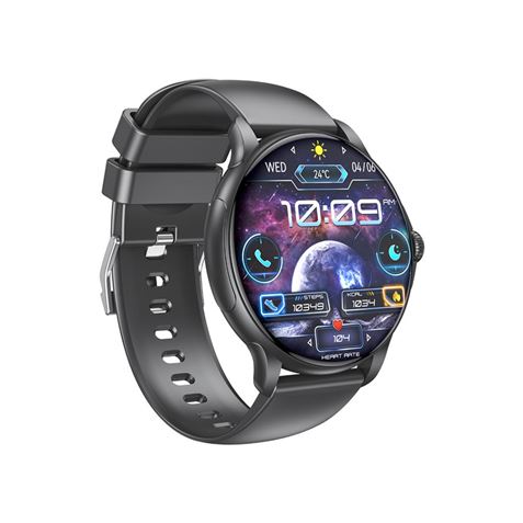Montre connectée XO J11 avec écran rond HD de 2 06 pouces assistant vocal contrôle musical aff Neuf