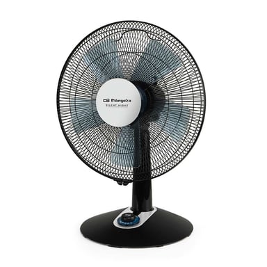 Orbegozo TF 0139 Elegante y Potente Ventilador de Escritorio - Potencia 45W - 2 Velocidades + Turbo + - Ventilador