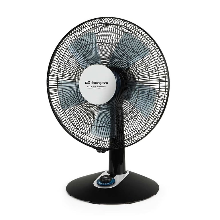 Orbegozo TF 0149 Ventilateur de bureau élégant et puissant Puissance 2 vitesses + Turbo + Silencieux Diamètre 40 cm Oscillation automatique Contrôle de vitesse lumineux Neuf