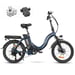 Bicicletta elettrica SAMEBIKE CY20 FT - motore 350W batteria 36V13AH autonomia 35KM freni a disco meccanici - Blu scuro