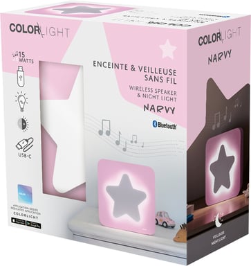 Altoparlante Bluetooth a stella rosa per bambini