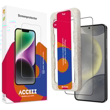 Accezz Protection d'écran en verre trempé avec applicateur pour Samsung Galaxy S25